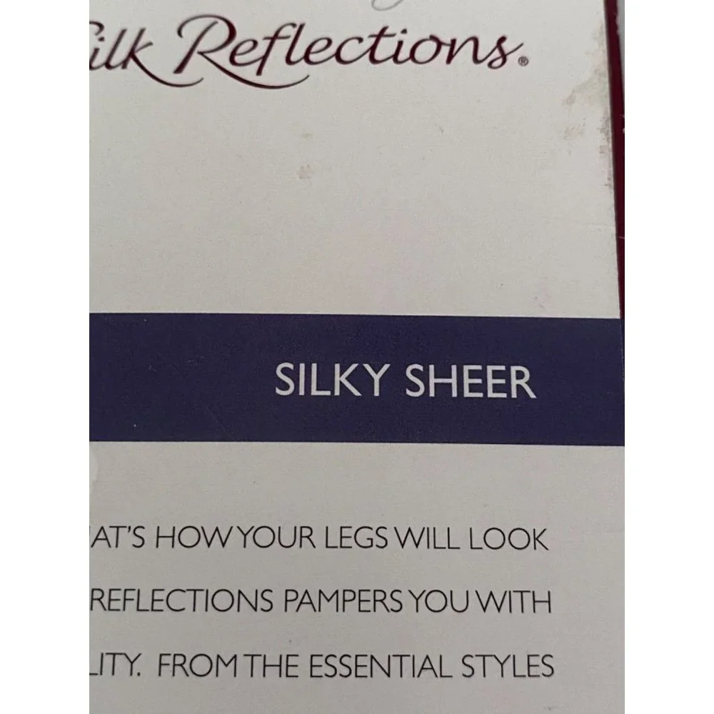 Hanes Silk Reflections Silky Sheer‎ Thigh Highs Sandalfoot Size AB Little Color
